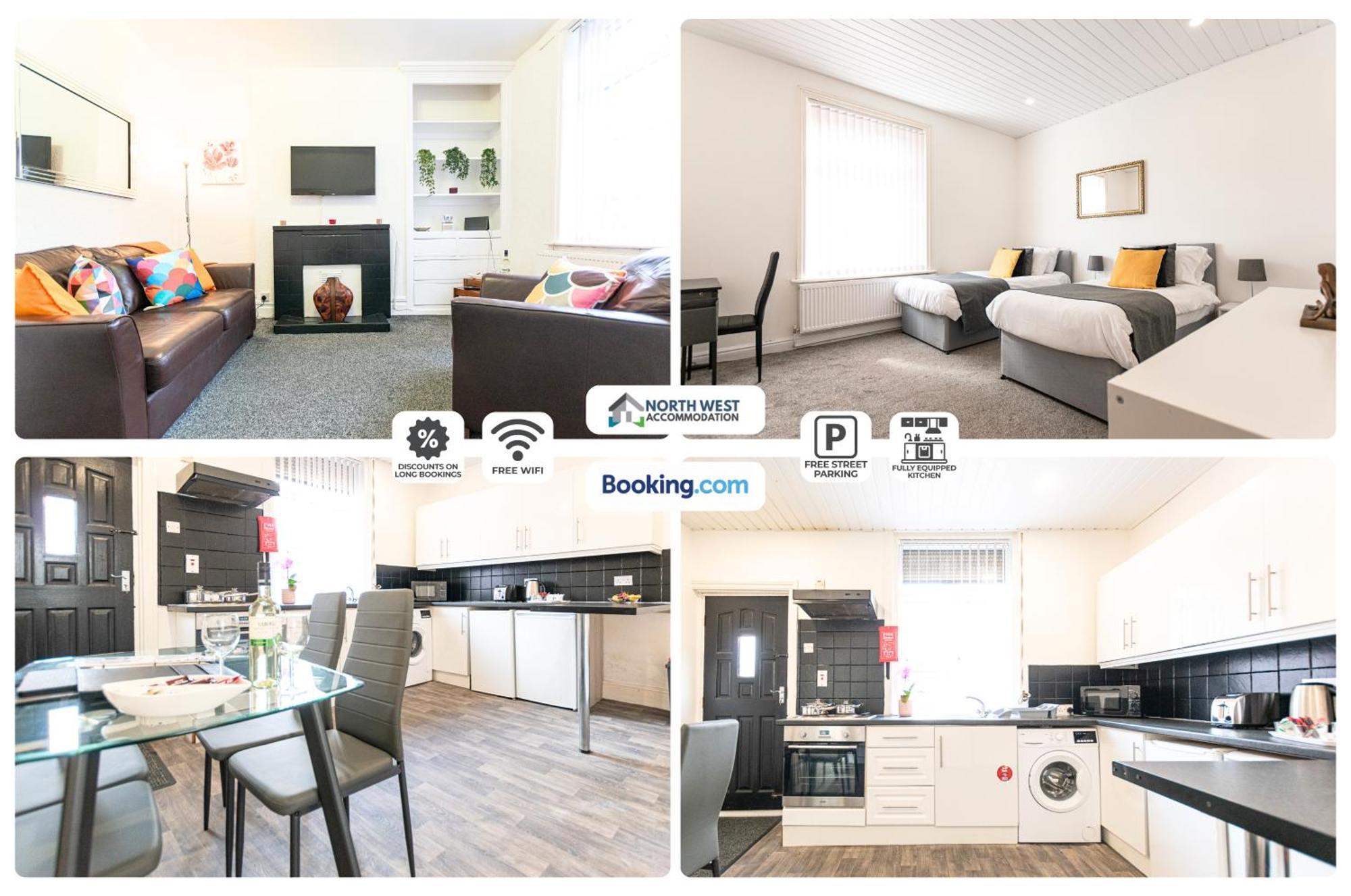 Manchester Work Stays 2Br Home With Parking & Wifi 外观 照片
